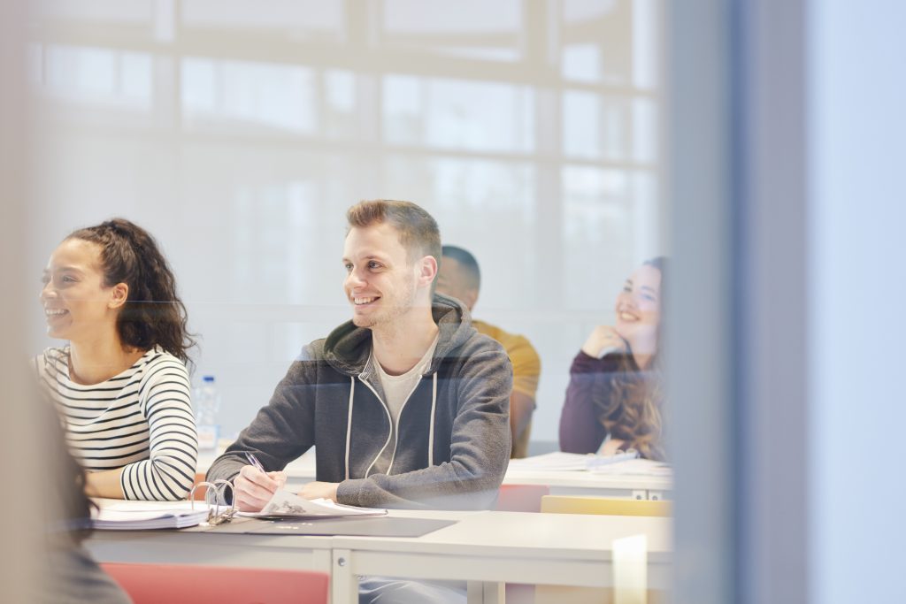 University students in class